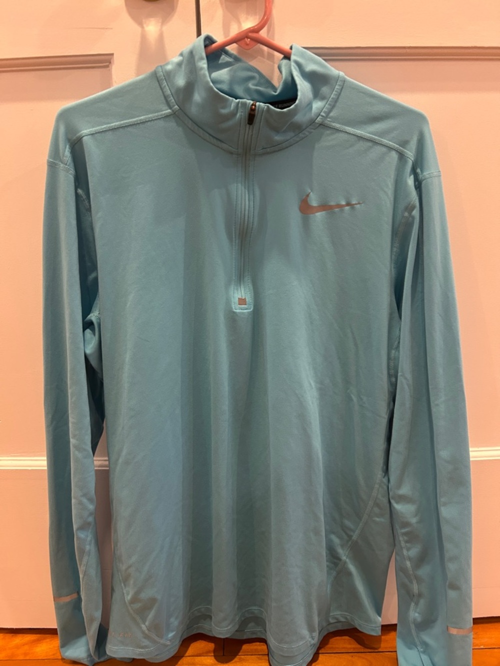 Nike 1/4 Zip Long Sleeve Top - Aqua/Turquoise